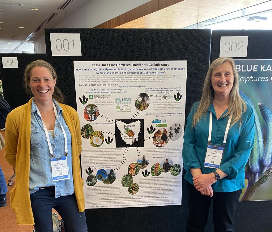 Olivia and Tonia at the 2022 BGCI Conference, Melbourne